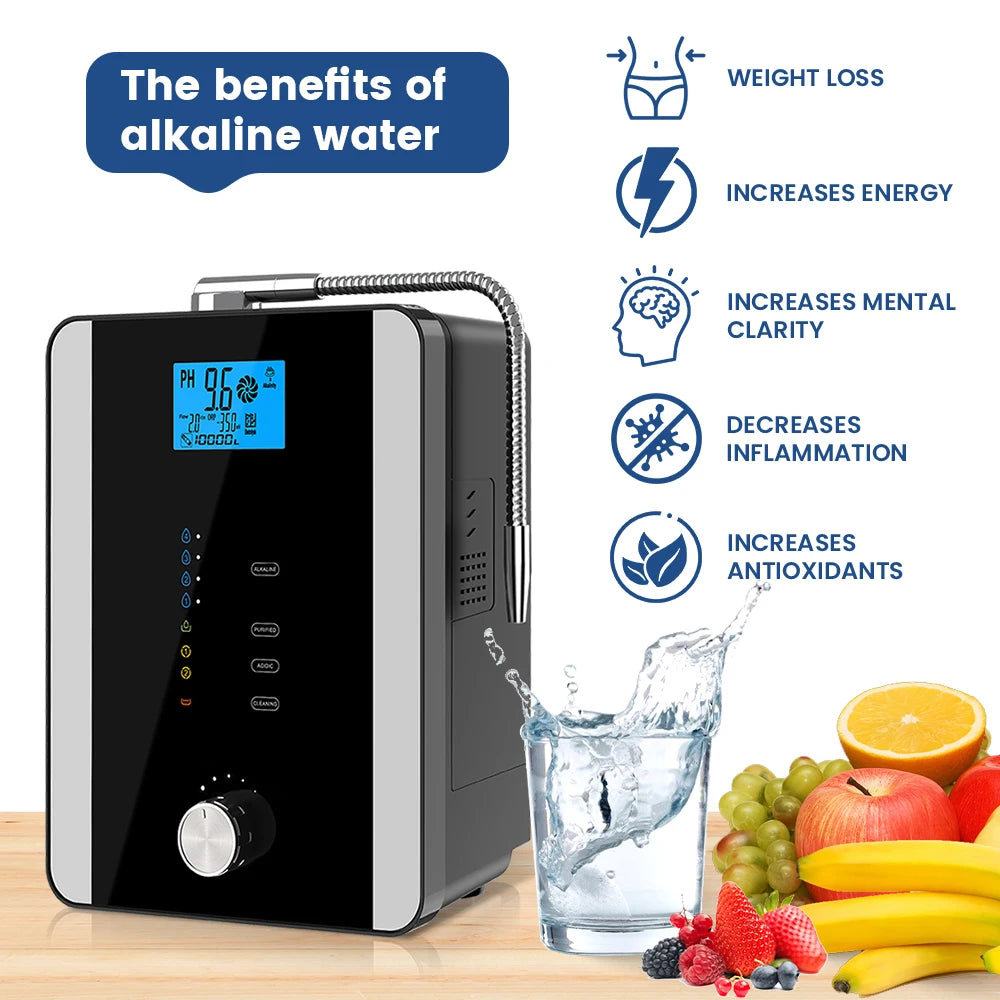 CAWOLO Alkaline Water Ionizer Machine PH Water Device Alkaline Water Dispenser 11 Plates Platinum Coating Alkaline Water Ioniser Main image