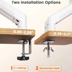 Flexible dual screen support, 13–32 inch monitors available, 180° swivel and tilt function for better viewing experience
