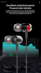 EARDECO TypeC/3.5mm Wired Headphones with Mic Volume Control Music Headset with Bass Phone Earphones for Samsung Huawei Xiaomi