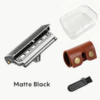 Shavcooo Glide Pro 4D Stainless Steel Safety Razor Eco-friendly Dual Half Shaving Shaver for Men Women Gift kit with Travel Box