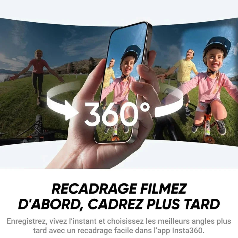 Insta360 X4 Air / X4 Action Camera - 165g light 8K 360-Degree Camera, Invisible Pole Effect Built-in want X4 Air