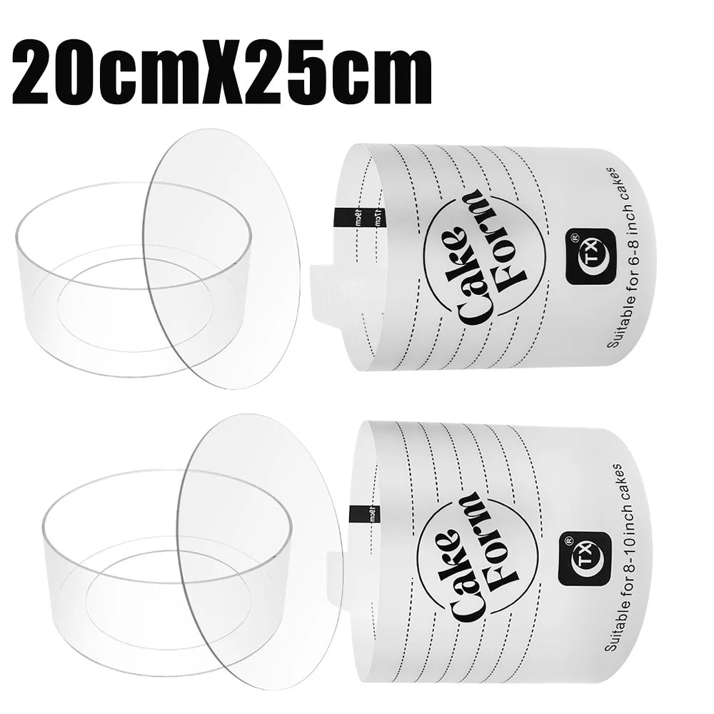 15/20/25cm Adjustable Round Cake Ring Mold Extendable With Scale Mousse Dessert Cake Cream Baking Kitchen Tools Cake Styling Kit