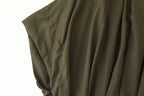 KONDALA 2026 Spring Summer Vintage Women Dress Fashion Single Breasted Sashes Draped V Neck Sleeveless Chic Brown Ladies Dresses