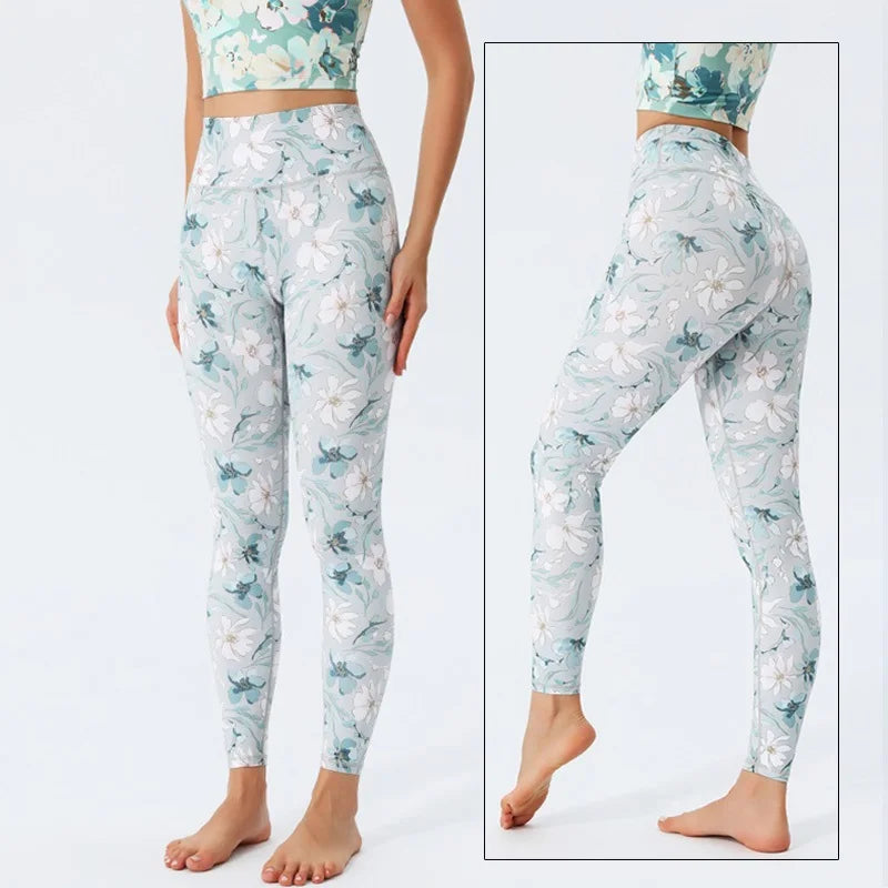 Cloud Hide Yoga Pants Long Sports Leggings Women Fitness Tights Girls High Waist Running Workout Trouser Plus Size Tummy Control