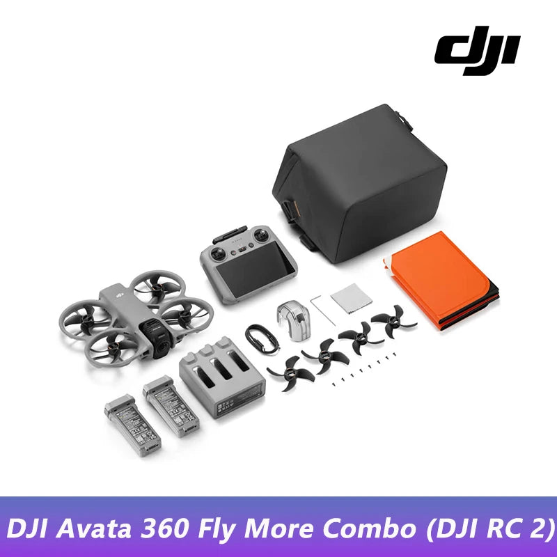 DJI Avata 360 Drone 1-Inch Sensor 8K HDR Panoramic Drone 4K Single Lens Mode 20km Range 4G Enhanced Transmission FPV Quadcopter Avata 360