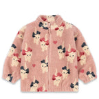 2026 KS Brand Winter Baby Girls Boys Lambswool Cherry Jackets Kids Clothes Boys Sequin Cartoon Outerwear Children's Coats 1-9Yrs