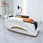 Professional Hot Sell Electric Lay Down Salon Head Spa Massage Shampoo Bed With Head Therapy and Steamer