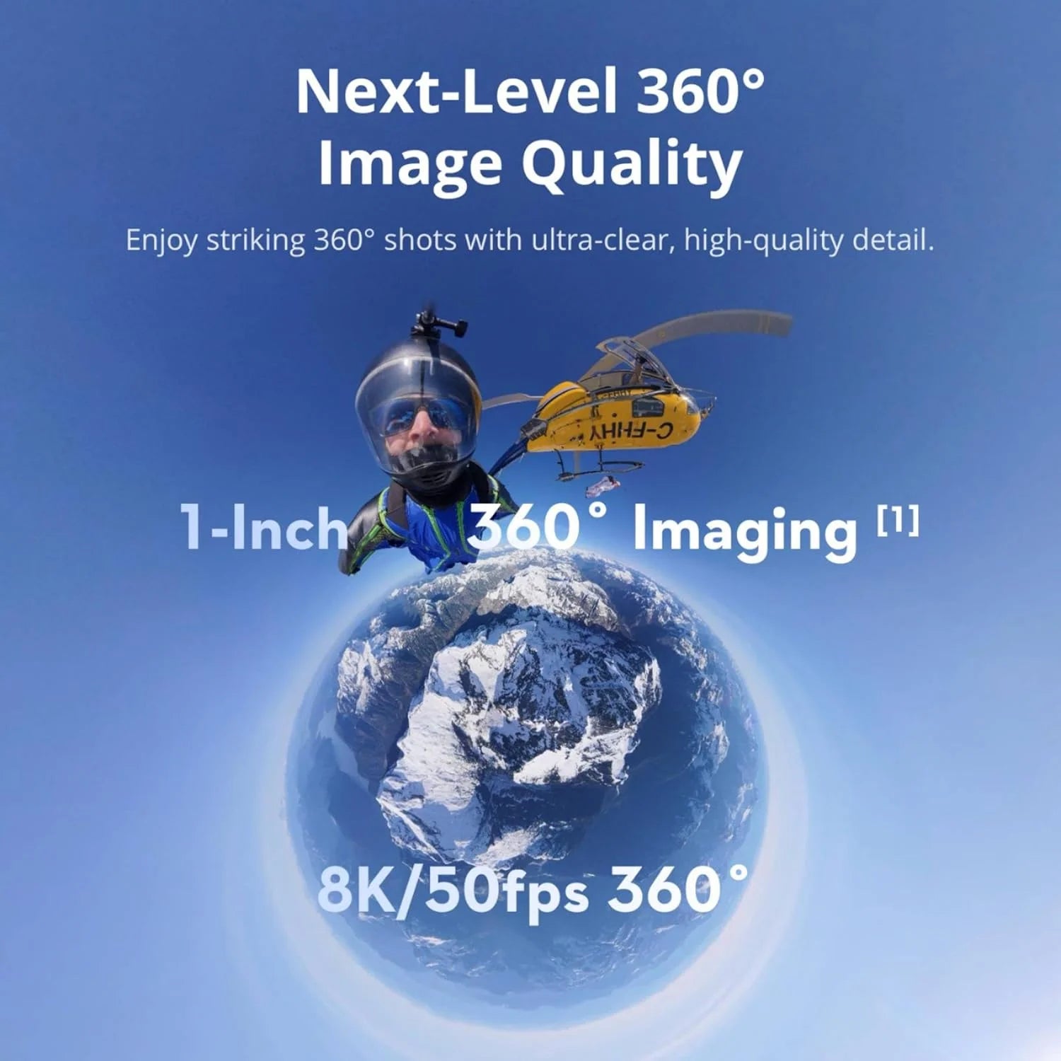 DJI Osmo 360 Camera , Waterproof 8K 360° Action Camera 1-Inch 360° Imaging,Native 8K 360° Video, 105GB, 360 Action Camera