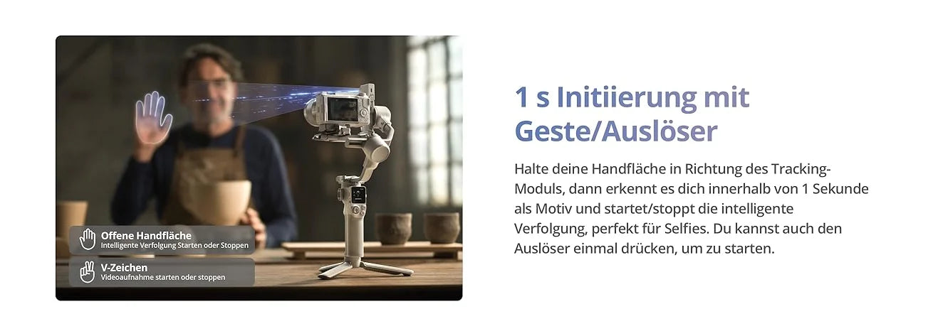 DJI RS 4 Mini Smart Sensitive Tracking Works With Cameras Smartphones Quick Vertical Change Ready In 1S Handheld Gimbal Camera