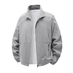 Men's Sun Protection Jacket Ultrathin Windbreaker Summer Outdoor UV Jacket Loose Stand Collar Oversized Sunscreen Coat Fishing