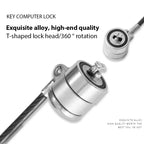Laptop Lock Key Lock 1.2m Long Thick Anti Shear Steel Wire Lock Secure And Anti-theft