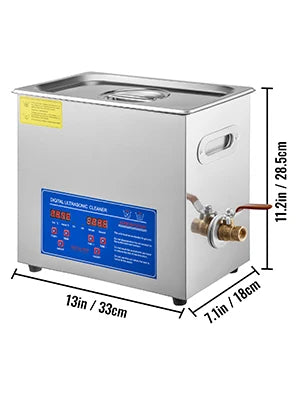 VEVOR Ultrasonic Cleaner Ultrasound Cleaner Portable Ultrasound cleaning Machine Multifunction 1.3L-30L Diswasher Home Appliance