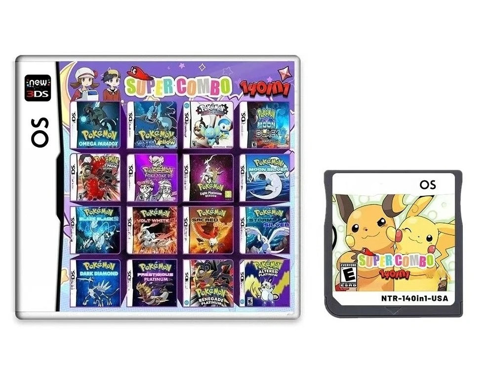 NDS Game Card，Pokémon series Platinum， Pure Heart ，True Soul ， Conquest，Garbage Gold， New  Version English  Game