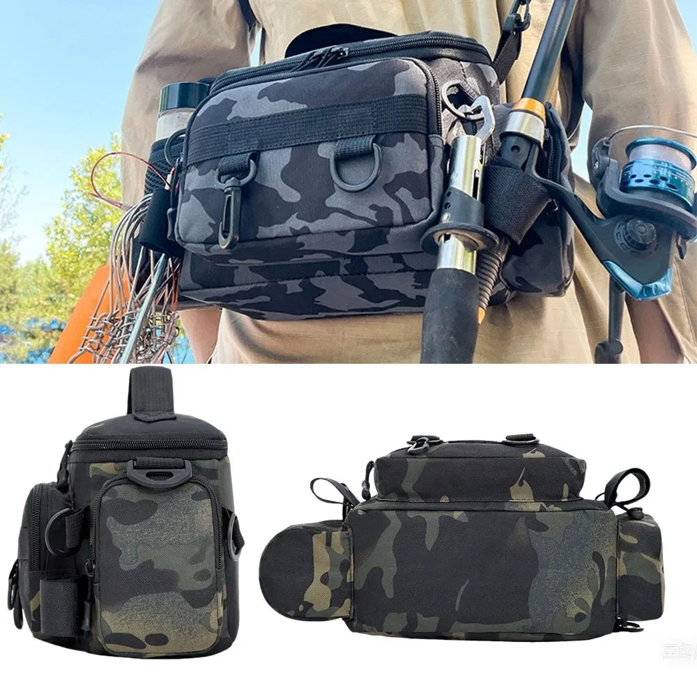 Mens Bags Fishing Back Pack Tool Backpack Shoulder Bag Goods Backpacks Sea Supplies Outdoor Rucksack Camo Entertainment Sports Main image