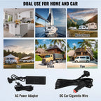 SucceBuy 35L Portable Car Refrigerator with Ice Making Function 12 Volt Car Refrigerator Fridge Single Zone Portable Freezer