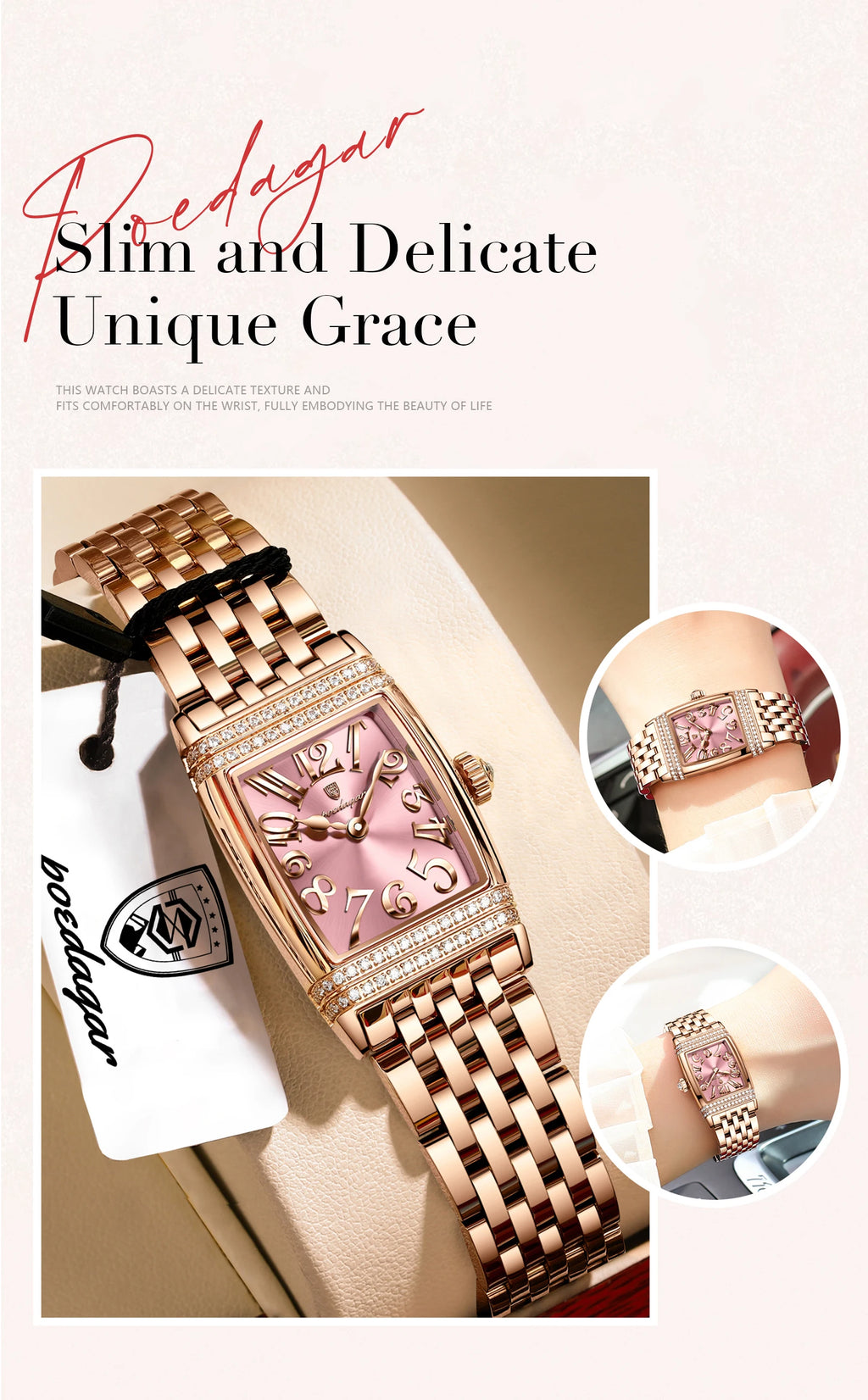 POEDAGAR Elegant Watch For Woman Stainless Steel Quartz Waterproof Ladies Watch High Quality Casual Women's Watches Female Reloj