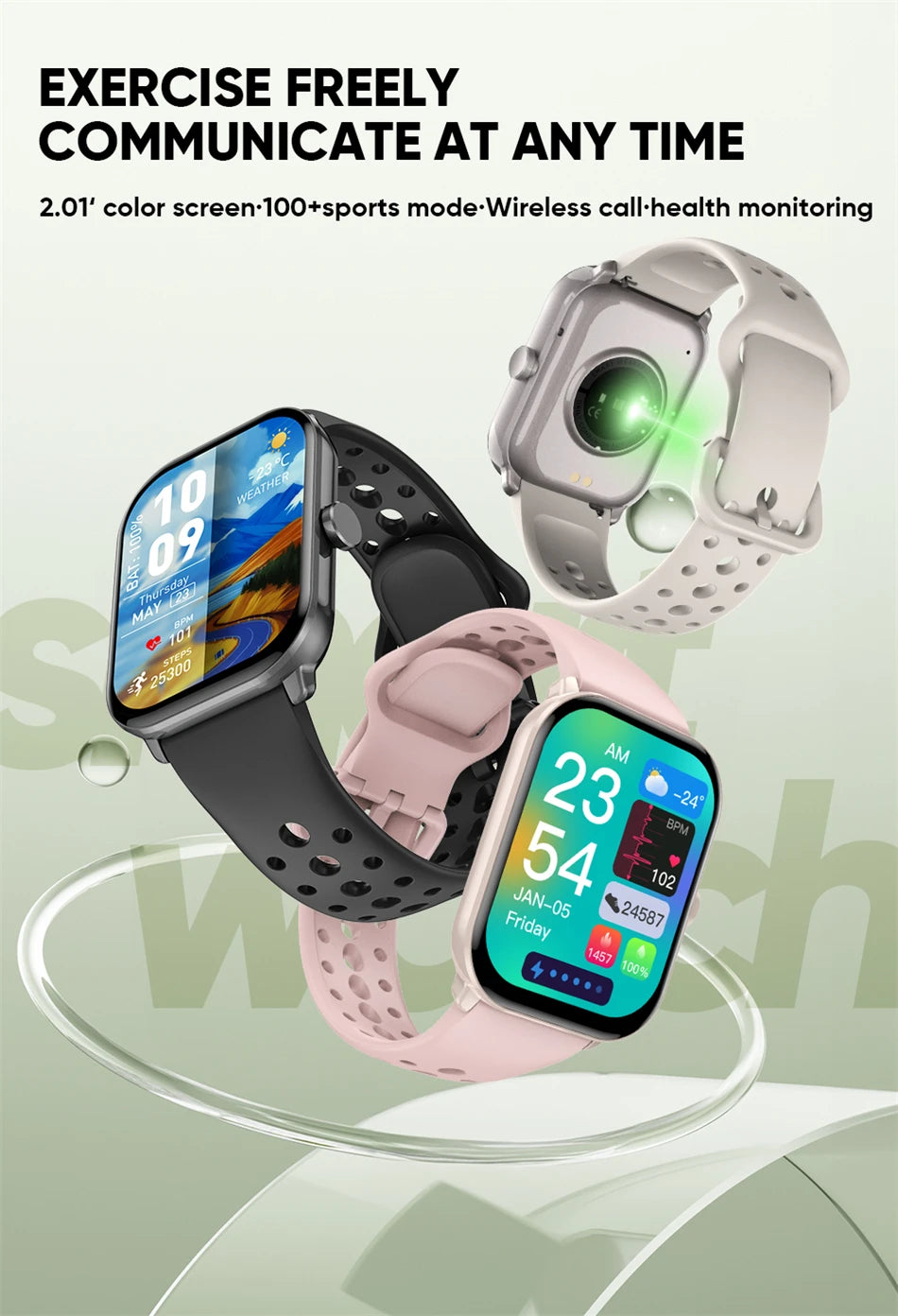 For Xiaomi Watch 5 Smart Watch Men HD AMOLED Screen Heart Rate Bluetooth Calling GPS Tracking Waterproof Sports SmartWatch Women