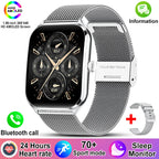 New For OPPO Ultra Thin Smart Watch Men AMOLED HD Screen Always Show Time Heart Rate Bluetooth Call Sports Waterproof Smartwatch