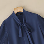 2026 ZANZEA Elegant Summer Blouse Women Stand Neck Short Sleeve Tops Stylish Solid OL Work Shirt Casual Lace-Up Holiday Tunic