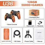 U36 Game Joystick with 50,000+ games pre-installed, 4K HD output, Retro game console, 3D, 40+ emulators, PSP, PS1