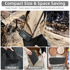 Portable Folding Fishing Chairs Lightweight Iron Alloy Frame Foldable Outdoor Camping Picnic Bench Handbag Compact Durable Stool