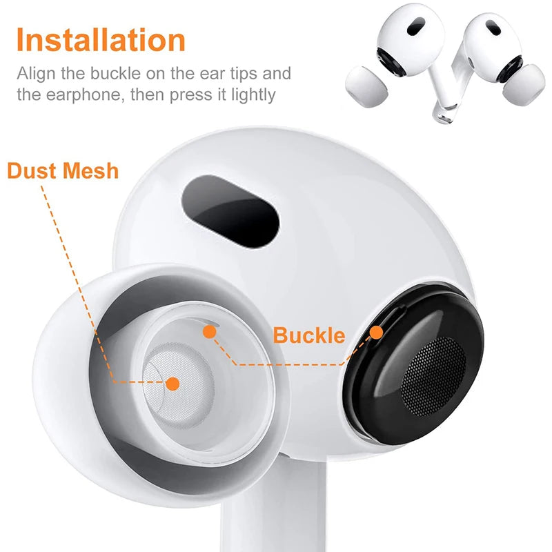 1:1 Original Earbuds EarTips For Apple Airpods Pro 2 Ear Tips For AirPods Pro Earphone Accessory For AirPod Pro Replacement Tips