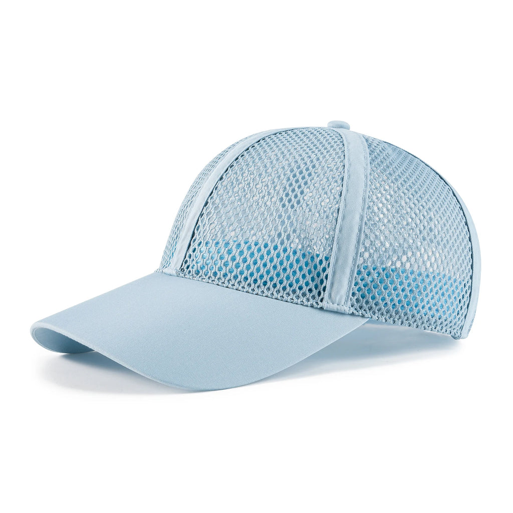 VOBOOM Breathable Full Mesh Baseball Cap for Men Women Lightweight Trucker Sports Hats  Quick Dry Outdoor Running Cap