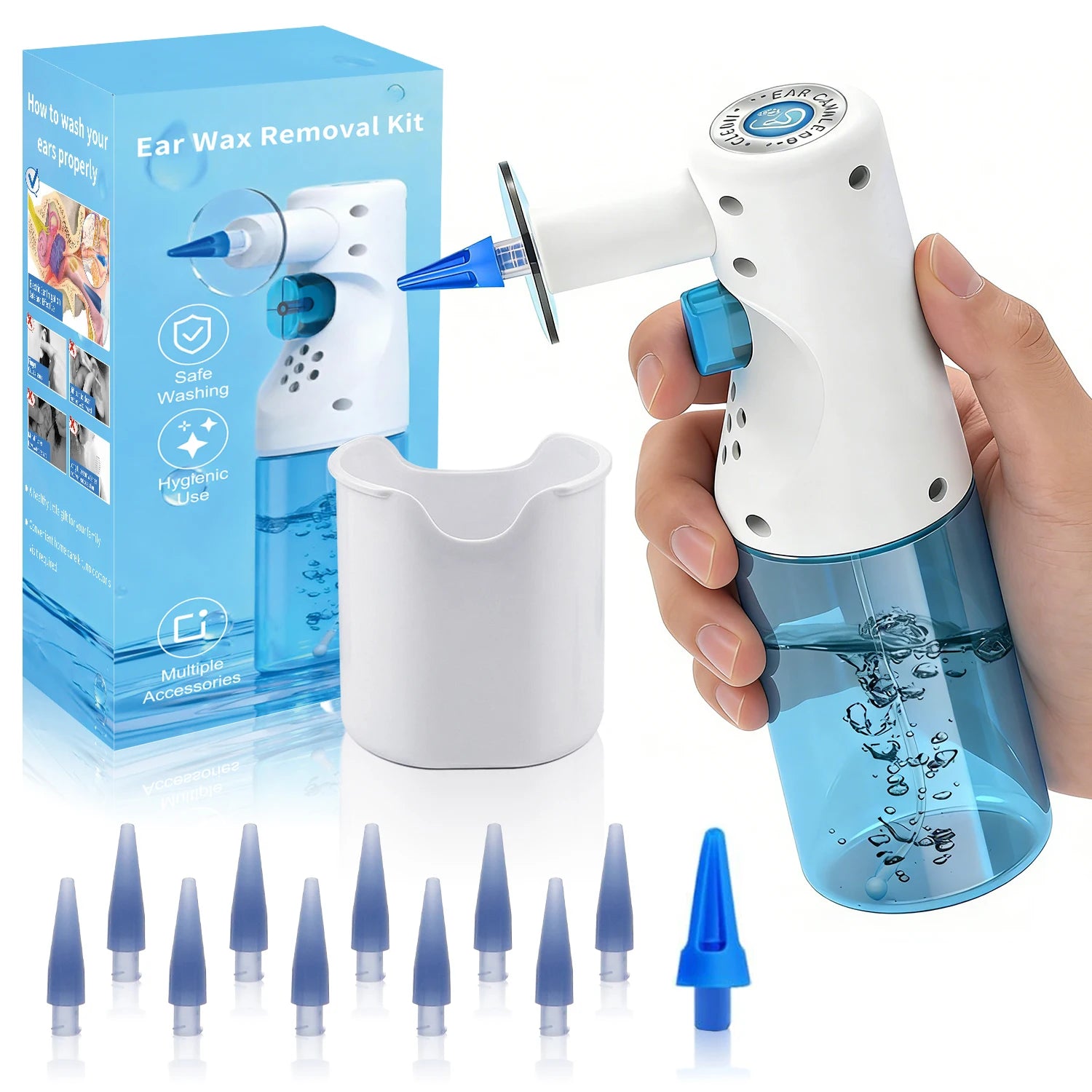 Portable Ear Wax Removal Tools Ear Irrigation Cleaner Home Ear Care Washing Cleaning Tool Main image