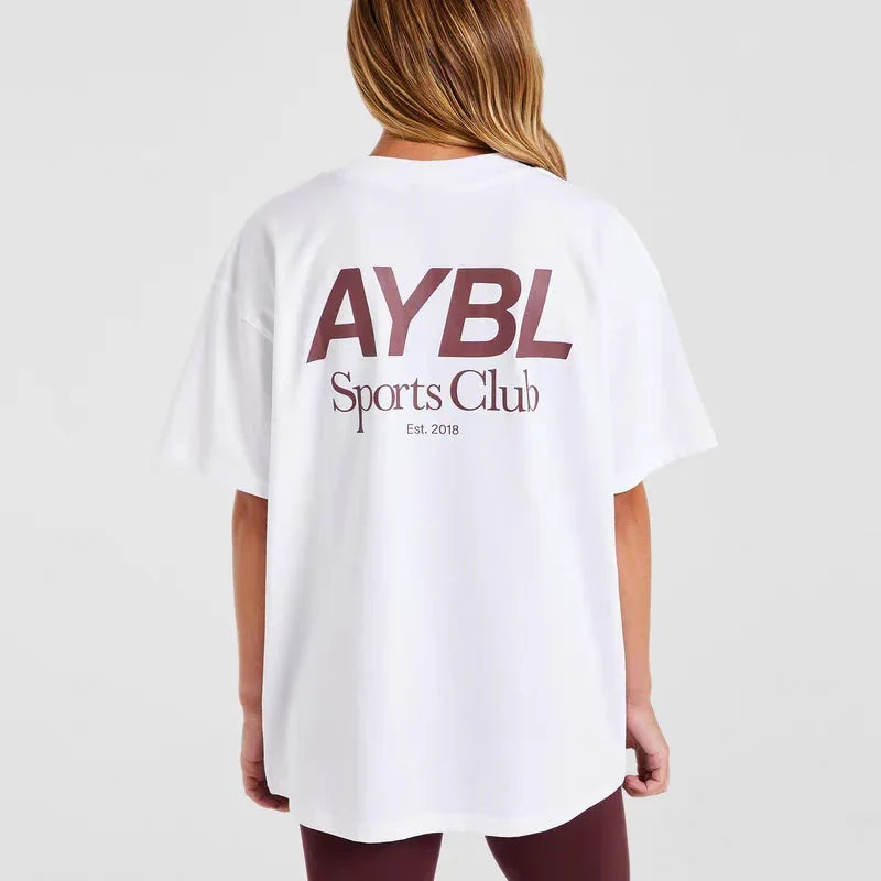 High Quality Women Men Fashion Letter Printing Sports Fitness Short Sleeved T-Shirt Crew Neck T Shirt Tops Unisex Tee Clothing