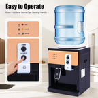 Water Dispenser, Water Cooler, Table Top Hot &Cold Temperature Control Fast Heating Cooling for 3.5/5/10/18.9L Bottles, 220V