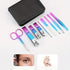 6-18pcs Set Professional Stainless Steel Manicure & Pedicure Kit Precision Nail Care with Travel Case with Nail Clipper Scissor