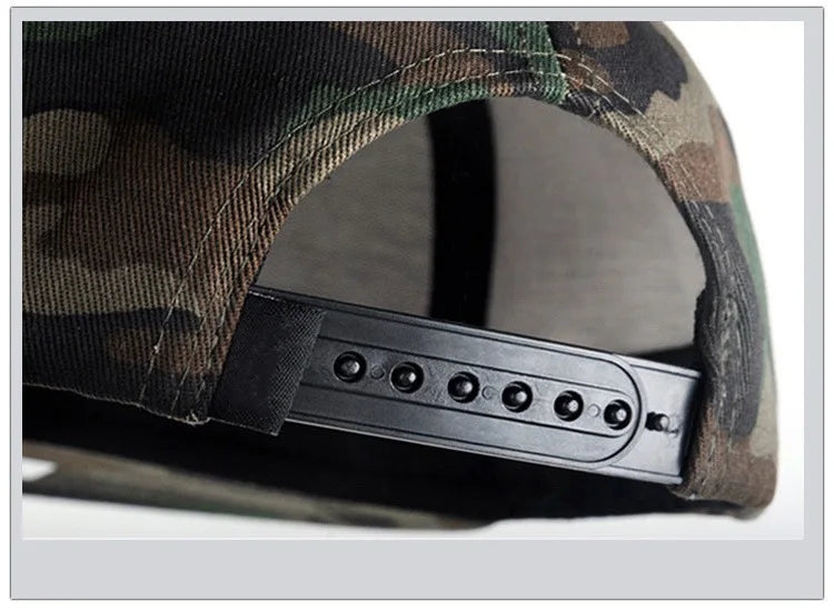 Men Baseball Caps Camouflage Breathable Cotton Hat Male Fashion Camo Sport-cap Adjustable Headwear Fishing Hiking Suncap Women