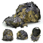 Men's 3D Leaves Ghillie Camo Baseball Cap, Tactical Hunting Hat for Fishing & Outdoor