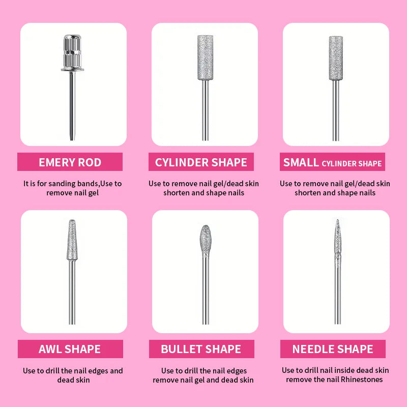 Complete set of nail tools, nail lamp+polishing machine+care tools can be DIY exclusive romantic nail art at home, nail kit tool