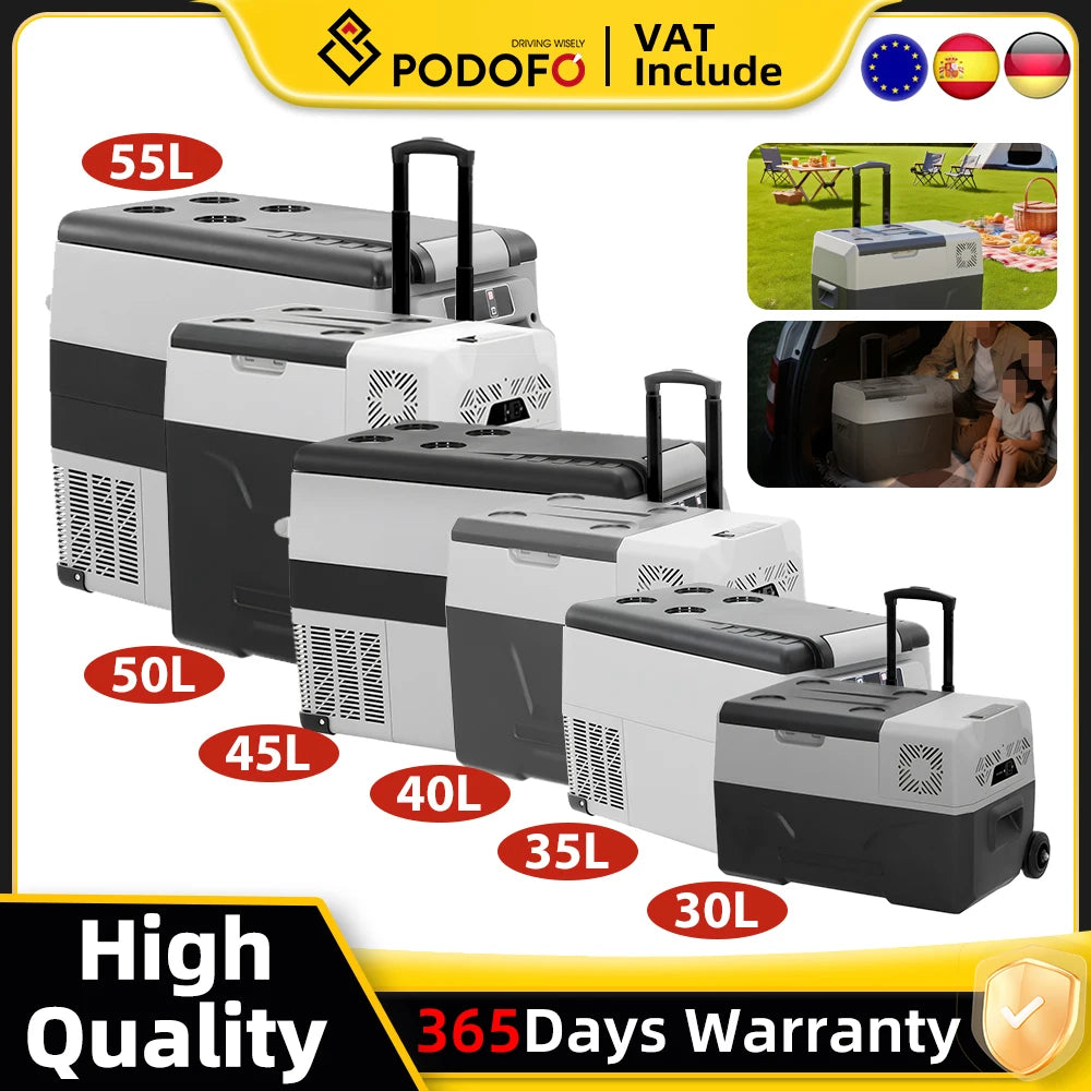 30L 35L 40L 45L 50L 55L Car Refrigerator DC 12V/24V Car Freezer Fridge -4℉~68℉ RV Portable Compressor Cooler Camping Travel