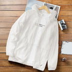 Men's Summer Thin Sun Protection Jacket Outdoor Zipper Hooded Loose Casual Outerwear UV-proof Breathable Quick Dry Cycling Coats