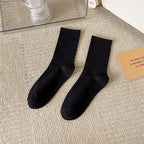 33 Colors Summer Cotton Soft Socks Happy Colorful Women's Mid-tube Stocking Fashion Trend Red Green Ankle Sox Autumn Hosiery