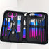 6-18pcs Set Professional Stainless Steel Manicure & Pedicure Kit Precision Nail Care with Travel Case with Nail Clipper Scissor