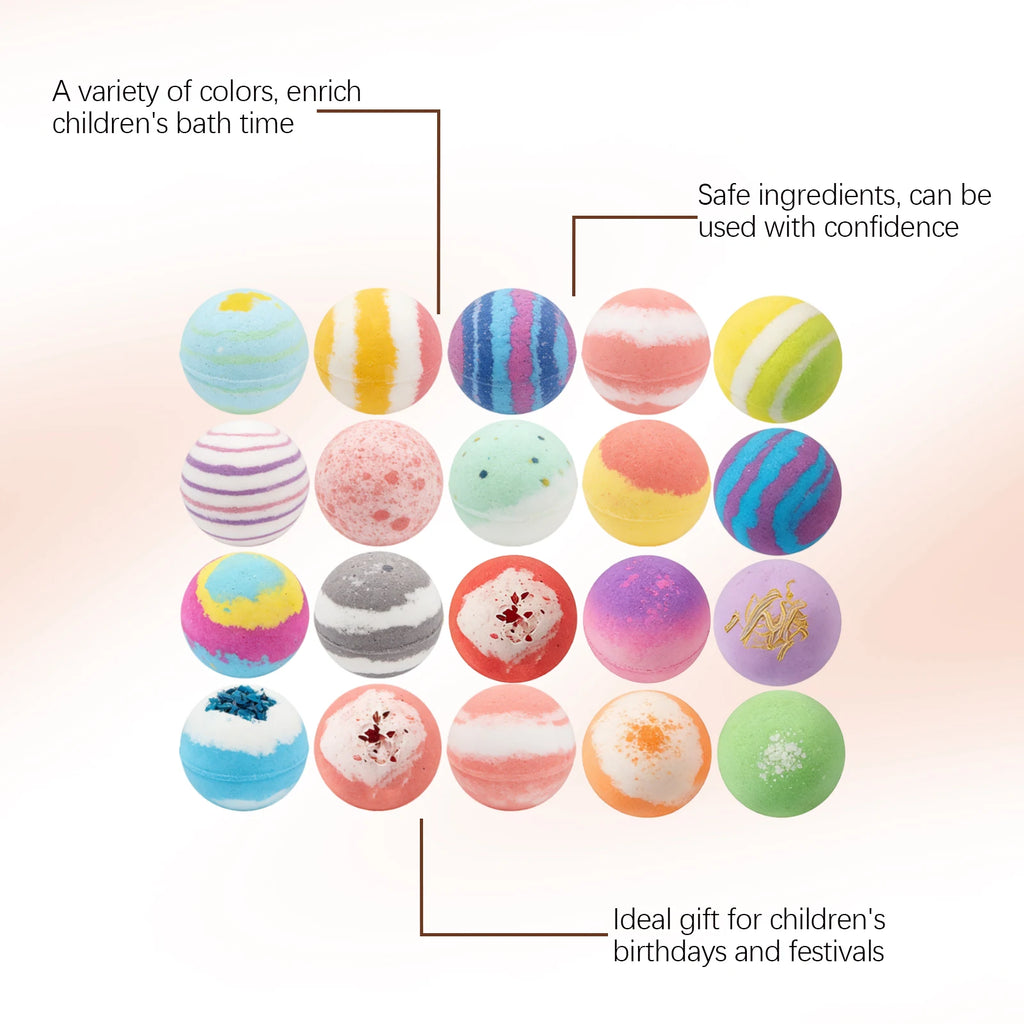 12pcs Bath Bombs Set with Surprise Toys Inside Essential Oil Moisturizing Skin Care Bathtime Sensory Play Gift for Boys & Girls