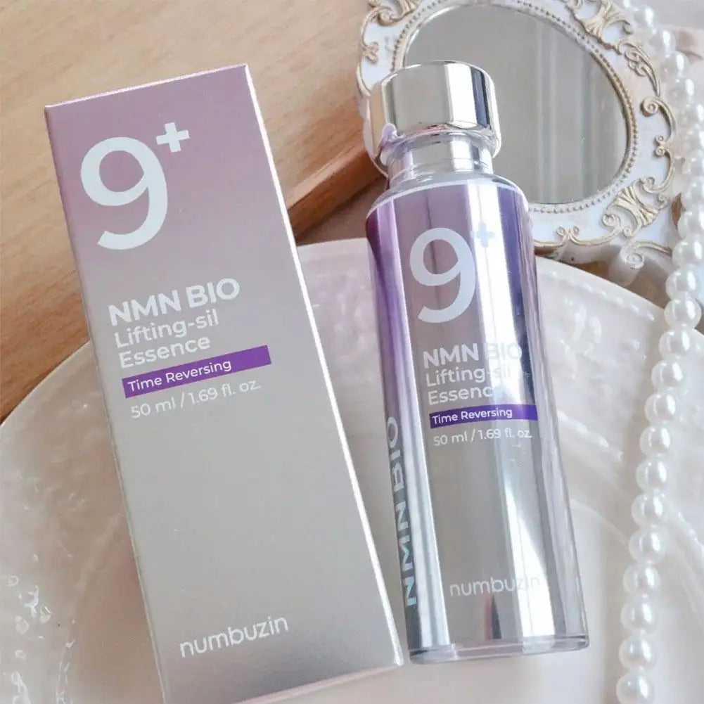 orea Numbuzin NO.9 NAD+ BIO Set - Lifting-sil Mask NMN Essence Retinol Eye Cream, Time Reversing Lift Firm Brighten Skin Care