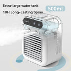 Wireless Air Conditioner Mini Portable Air Cooler Fan 500ml Ice Water Spray Humidifier For Home Air Conditioning Mist Fan USB