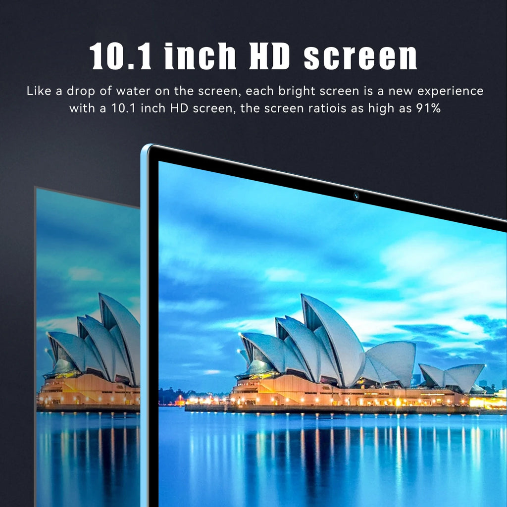 Sauenaneo PC Tablet 4GB RAM  64GB ROM (1TB Expansion) Supports Google Office Dual SIM Cards Dual cameras Android 11