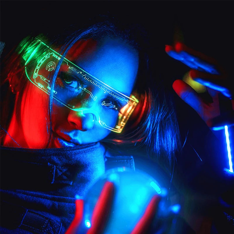Japan Anime Detective Conan LED Light up Glasses color change funny Luminous crossdresser glasses Cosplay men Novelty Costumes