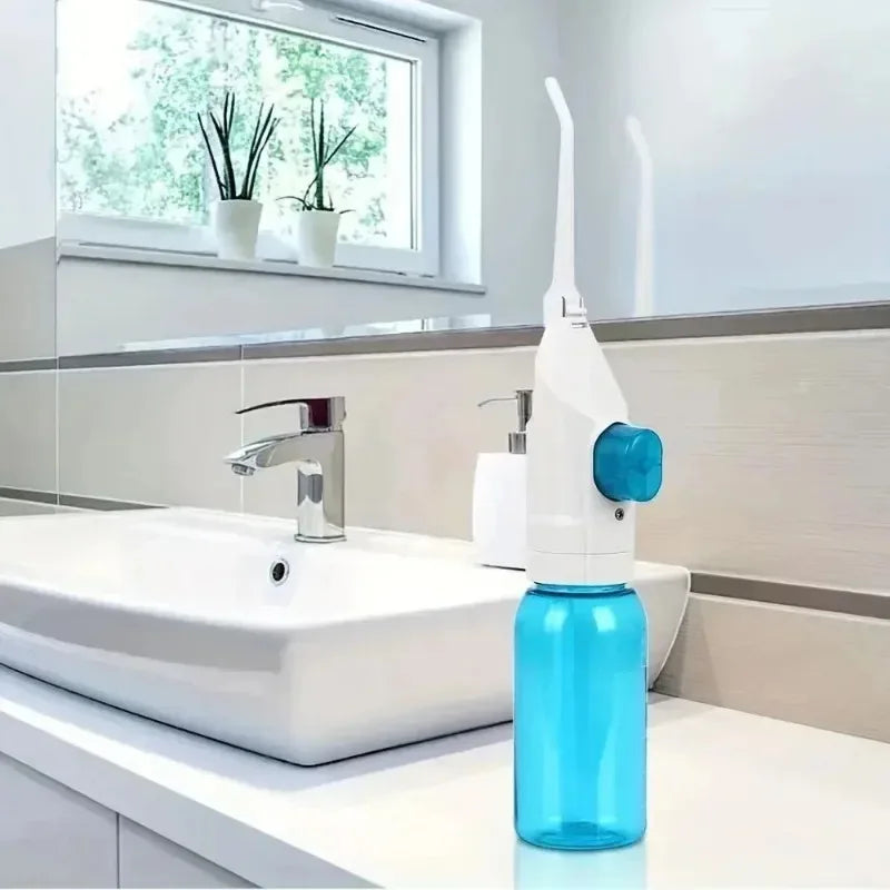 1PC Toothpick Style Portable Manual Water Flosser High-Pressure Oral Irrigator for Deep Cleaning of Gums And Teeth Care