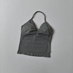 Longline Strappy Top Yoga Vest Woman Backless Tank Tops Sports Fitness Bras Running Workout Gym Halter