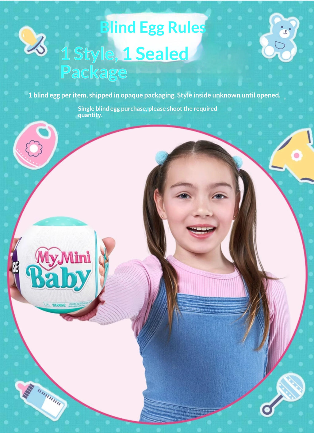 Zuru 5 Surprise My Mini Baby Miniature Baby Dolls Collectible Mystery Blind Egg 12 Styles To Collect In Stock Toy Gift For Kids