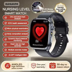New Health Watch Uric Acid Blood Pressure Blood oxygen Body Analysis Body Fat SmartWatch ECG+PPG Bluetooth call Clock Women Men