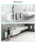 AIKE Automatic Hand Dryer for Bathroom Jet Hand Dryer with HEPA Filtered Vertical Slim Compact High Speed Wall Dryers 1400-1750W