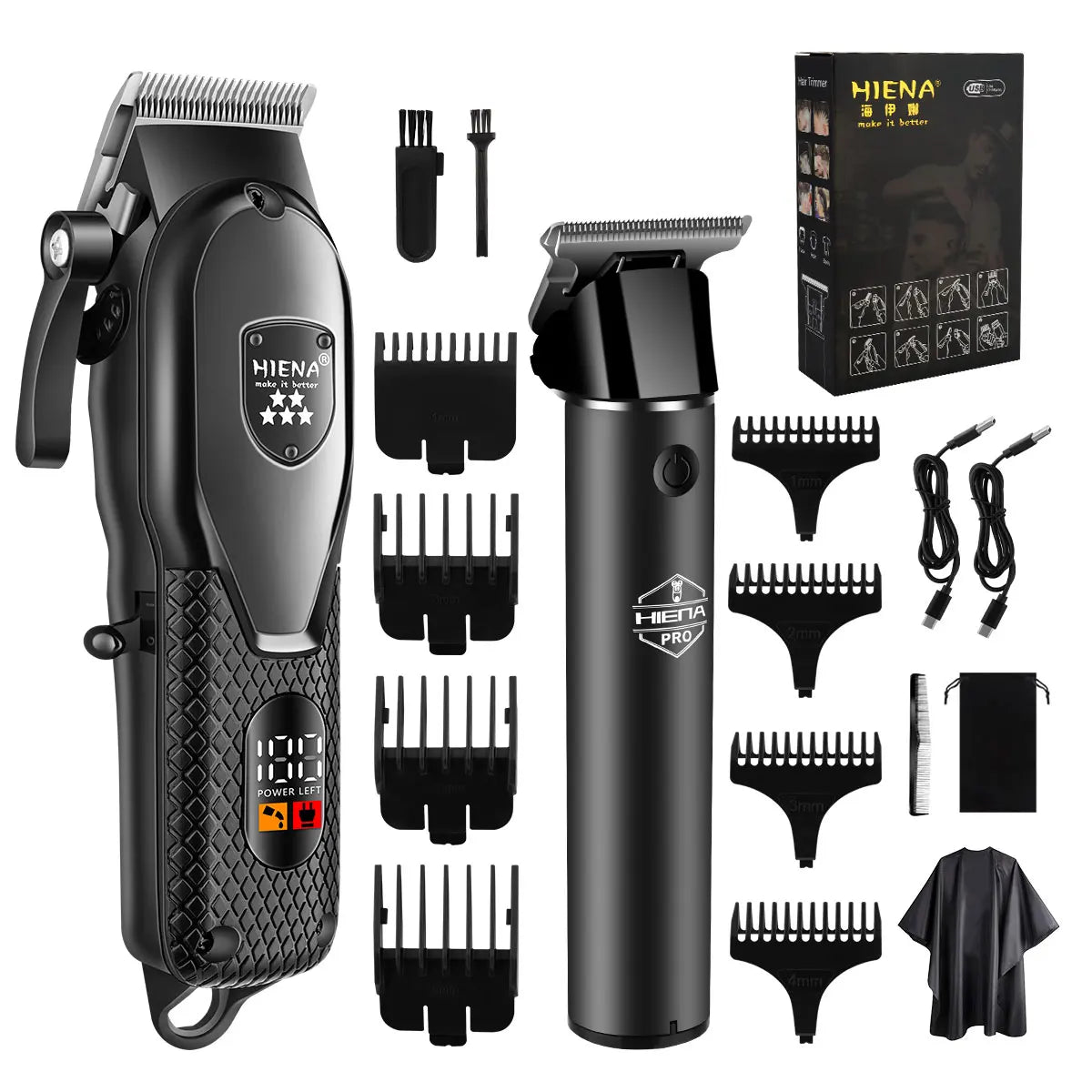 hiena Hair Clipper Kit for Men Electric Shaver Hair Trimmer Professional Cutting Machine Hair Trimmer with LCD Digital Display Main image