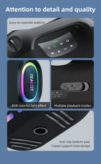ZEALOT ZE21 250W Wireless Speaker, Outdoor Portable, 48000mAh Long Battery, With RGB Color Lights, Up To 18 Hours Of Play Time.